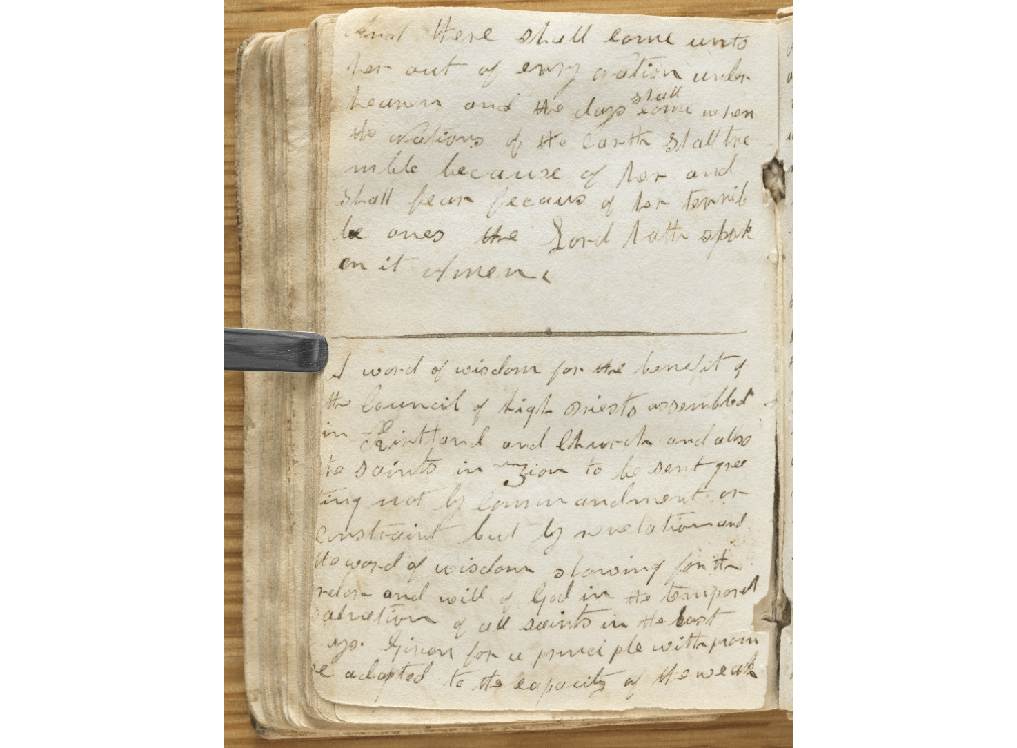 Early Manuscript of D&C 89